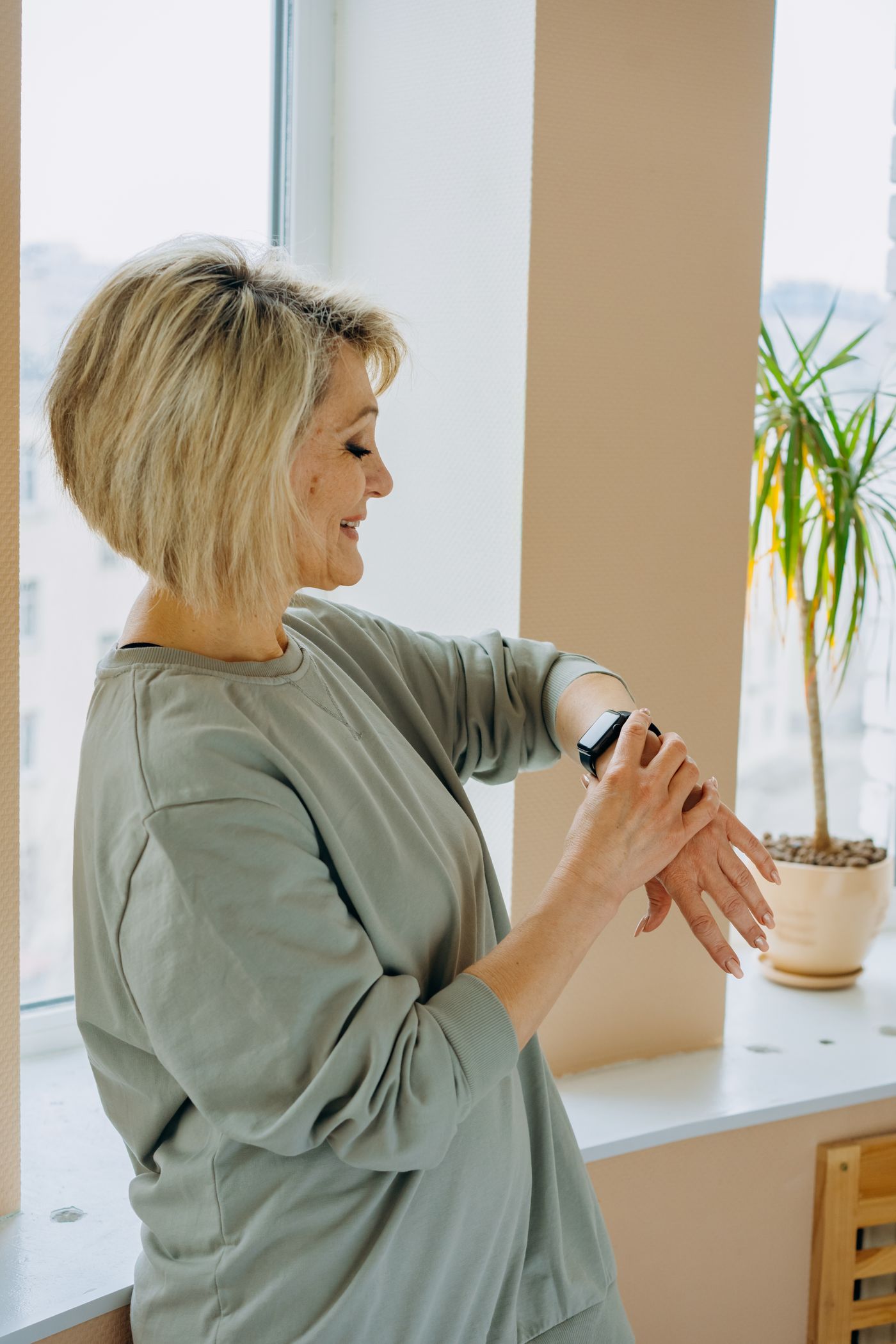 Person using their digital health information